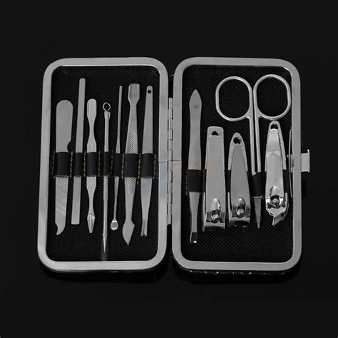 Buy 12pcsset Manicure Pedicure Scissor Tweezer Knife Ear Pick Utility