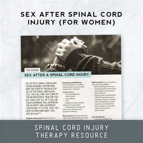 Sex After Spinal Cord Injury For Women Therapy Insights