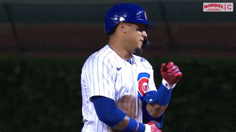 Discover the latest mlb news and videos from our experts on yahoo sports. Cubs Baez GIF by Marquee Sports Network - Find & Share on ...
