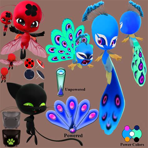 Blue Peacock Miraculous And Kwami By Jedi Sheng On Deviantart