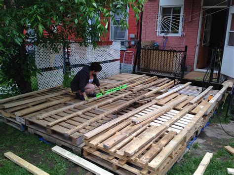 Nice Terrasse Exterieure En Palettes Outdoor Deck Made Out Of Pallets