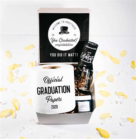 A collection of graduation messages, sayings, and wishes for your special graduate. Male College Graduation Gift Box - Masters Graduation Gift ...
