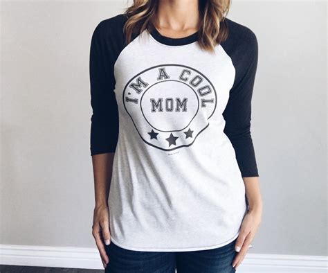 Im A Cool Mom Badge Tee Versatile Outfits Clothes Tees