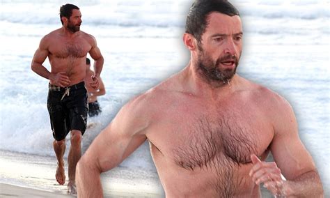 Hugh Jackman Strips Off To Reveal Six Pack Ahead Of New X Men Film Daily Mail Online