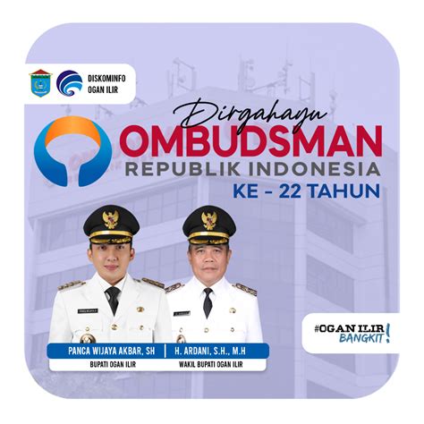 Pemerintah Kabupaten Ogan Ilir Mengucapkan Dirgahayu Ombudsman Ri Ke 22 Website Kabupaten Ogan