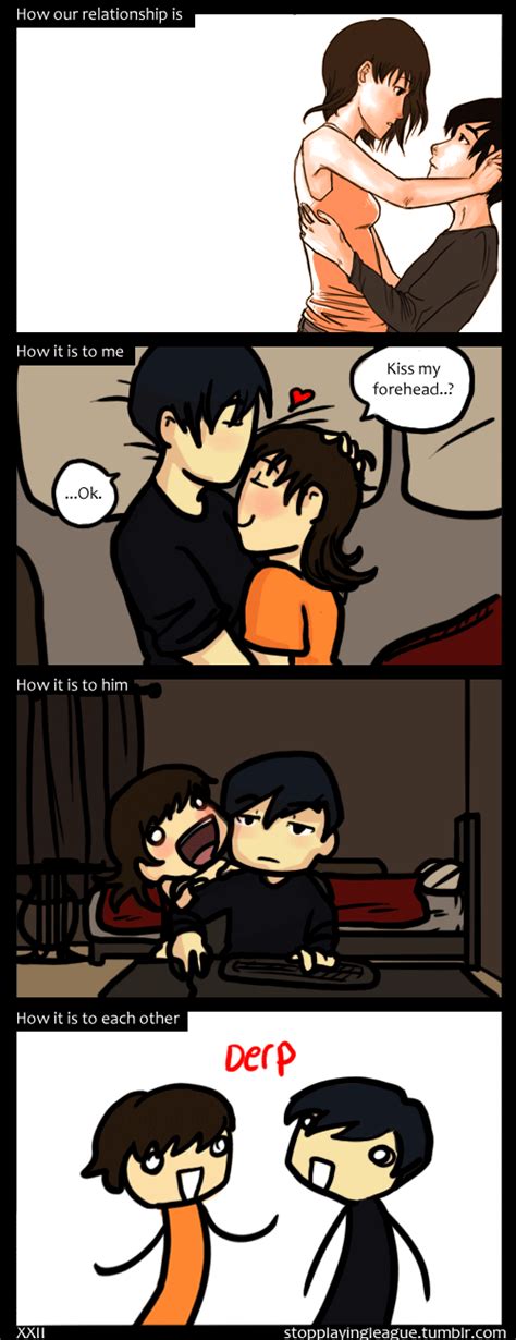 Our Relationship In A Nutshell Me And Doll Comic I Think Im In Love With A Derp