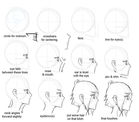 Side View Drawing Tips Drawing Tutorial Anime Tutorial