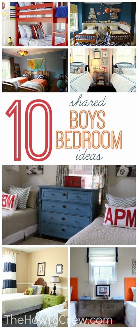 Designing a boys room is easy when you are given the right inspiration and guides for the job. The How-To Crew: 10 Cute Shared Boys Bedroom Ideas | Boys ...