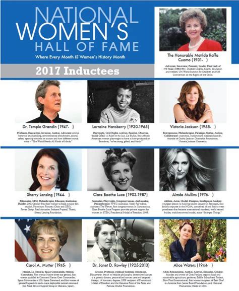 National Womens Hall Of Fame Inducts 10 Wbfo