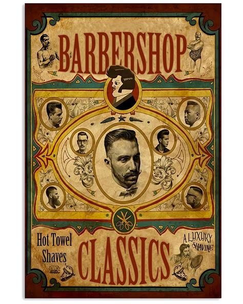 Hairdresser Vintage Barber Shop Poster 17x24inches Etsy