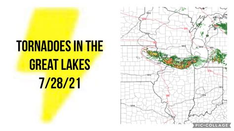 Tornadoes In The Great Lakes 72821 Youtube