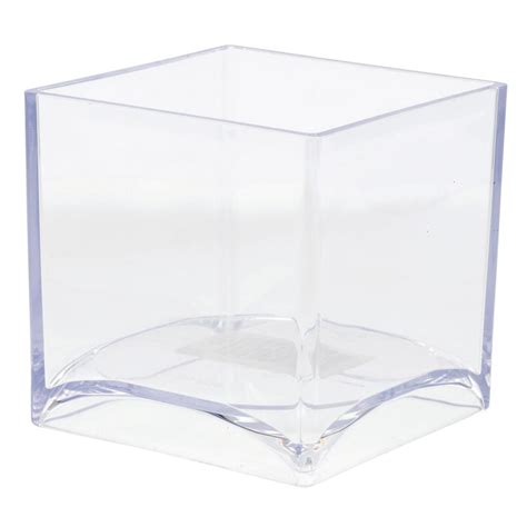 HUBERT® Clear Plastic Cube - 4