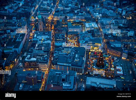 Aerial View Dortmund Christmas Market Aerial View Of Dortmund Ruhr