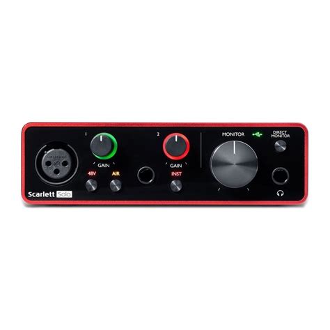 Disc Focusrite Scarlett Solo 3rd Gen With Shure Recording Bundle At