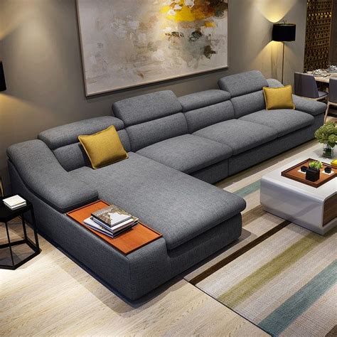 mobilia da sala de estar sofas de tecido em forma de  de