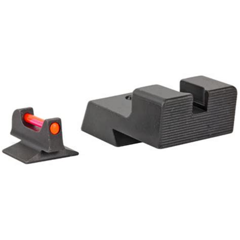Trijicon Fiber Sights 1911 Novak Style Low Cut Front Red Green