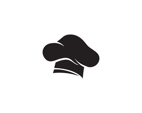 Chef Hat Logo And Symbols Black Color Vector Icon 619699 Vector Art At