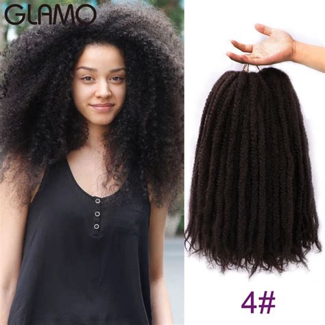 Marley Braids 18 Ombre Soft Afro Twist Synthetic Yaki Kinky Curly Crochet Braiding Hair