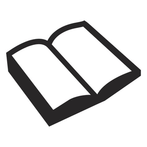 Open Book Silhouette Png PNG Image Collection