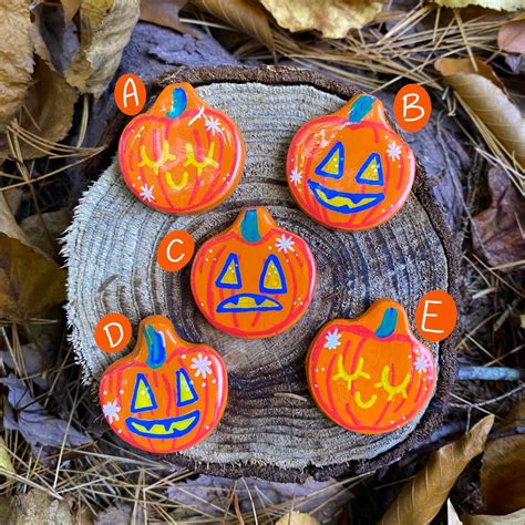 Pumpkin Pins Halloween Pin Cute Halloween Pin Etsy