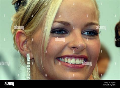 Human Interest Hum People Female Smiling Earrings Germany Hi Res Stock