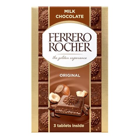 Ready Stock Ferrero Rocher Ferrero Tablets 90g Original Dark