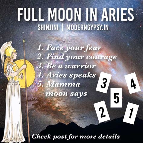 October 2019 Tarot Spread For The Full Moon In Aries Modern Gypsy