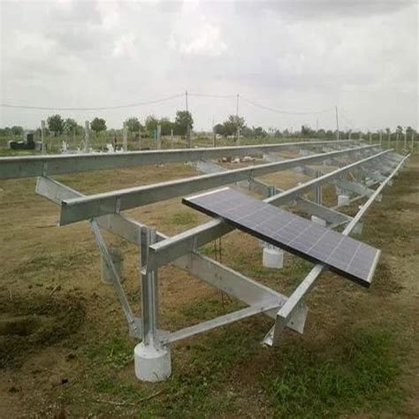 Galvanized Iron Solar Panel Mounting Structure Bearable Wind Speed