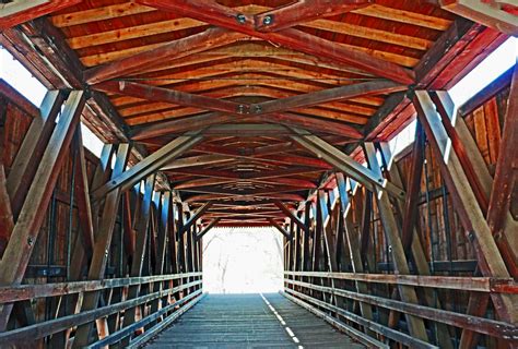 View Inside Covered Bridge Charles Lecki Flickr