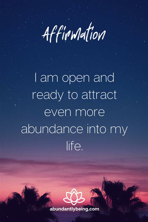 Affirmations To Manifest More Abundance Positive Self Affirmations