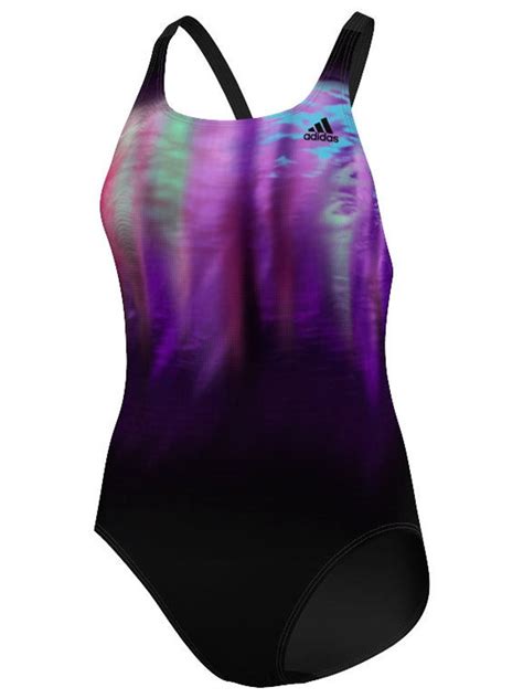 Adidas Tech Art Purple Glow Womens One Piece Swimsuit