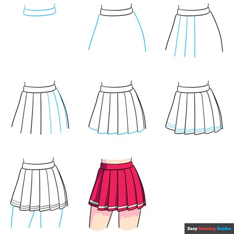 How To Draw An Anime Skirt Easy Step By Step Tutorial