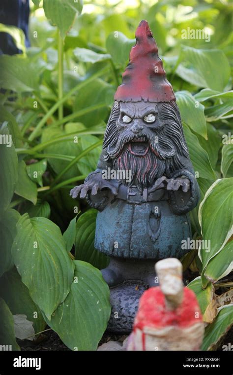 Super Creepy Disturbing And Eerie Zombie Garden Gnome Halloween
