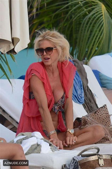 Victoria Silvstedt Sexy With Maurice Dabbah Seen On Vacation In St
