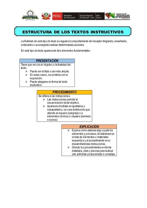 Estructura Texto Instructivo Taller 17