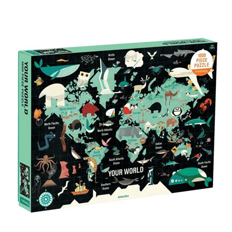 Mudpuppy Puzzle World Map 1000 Pieces Rocket Toys