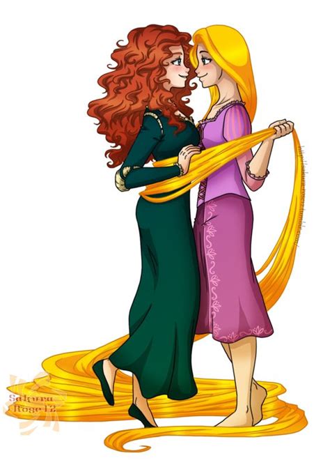 Rapunzel And Merida Sweet Gay Disney And Lesbian Cartoons Pinterest Rapunzel Sweet And