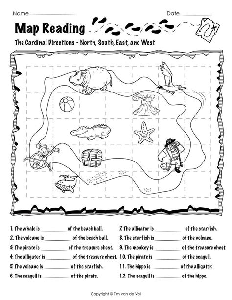2nd Grade Map Worksheets
