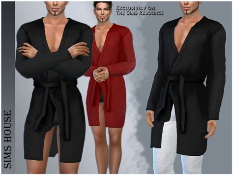 The Sims Resource Mens Silk Robe