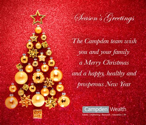 A happy new year message is. Merry Christmas and a Happy New Year from Campden Wealth ...