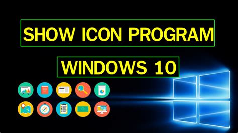 แสดงไอคอลบนเดสก์ท็อป Show Icon Desktop Windows 10 Youtube