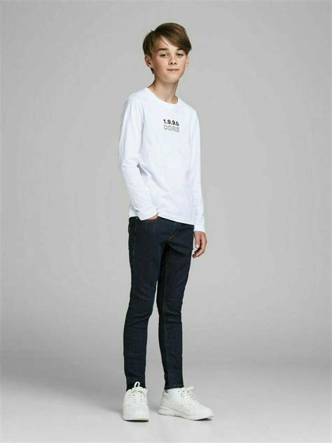Jack And Jones Kids Boys Junior Skinny Fit Stretch Casual Denim Jeans
