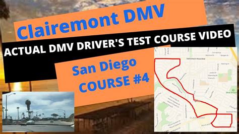 Actual Route Video Clairemont Dmv Drivers Test Route Behind The