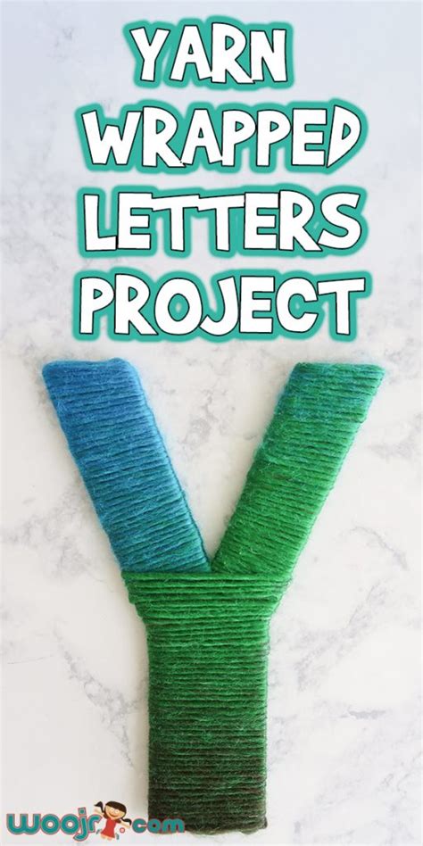 Yarn Wrapped Letters Project Woo Jr Kids Activities Childrens