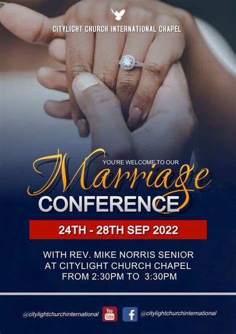 Marriage Conference Flyer Template Design Postermywall