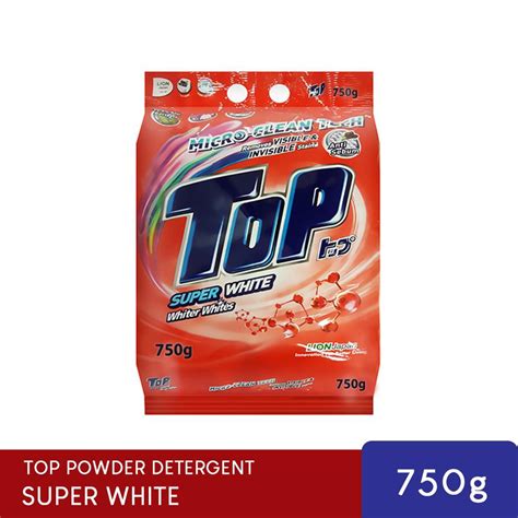 Top Powder Laundry Detergent Super White 750g