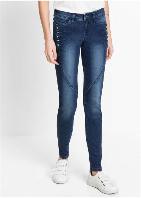 Jeans Con Strass Blu Stone Donna Rainbow Bonprixit