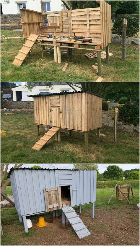 Another chicken coop made of pallets that you can possibly build for free. Chicken Coop Made Out of Shipping Wood Pallets | Pallet Wood Projects