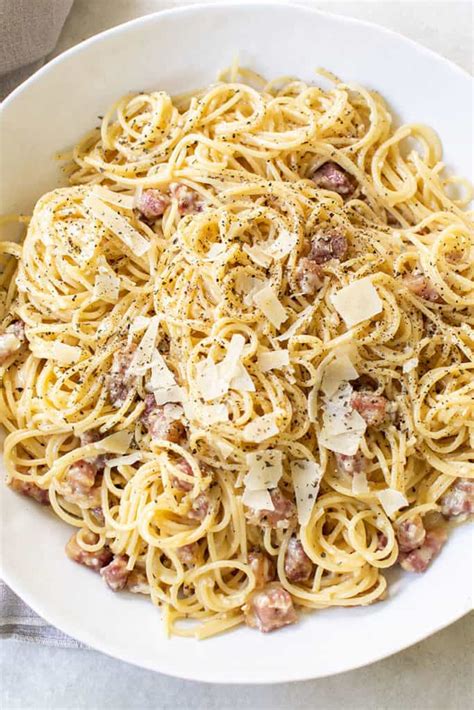 Easy And Delicious Carbonara Recipe Sugar And Charm