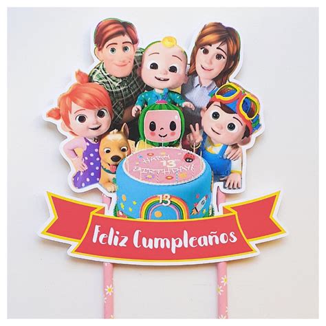 You can print the backdrop at online vendor such as walgreens or any local printing office which provide banner printing services. Cocomelon Party Printable | Cake Topper, Garland, Cupcake Toppers, Center Piece, Stickers ...
